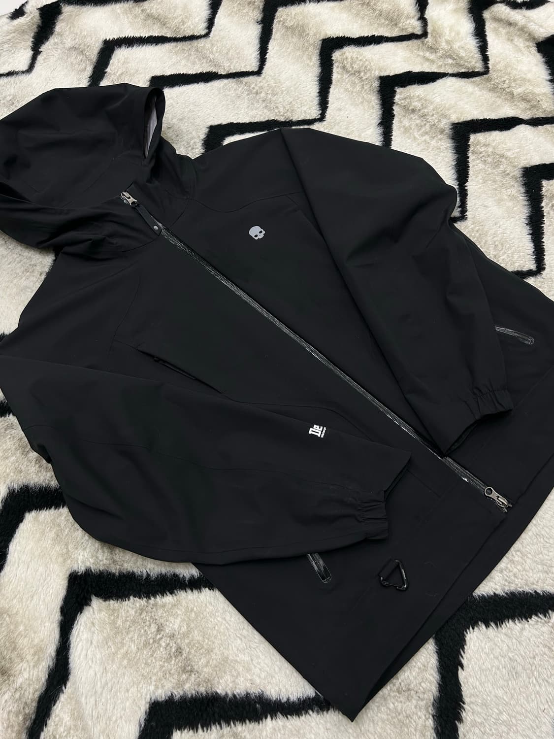 [M]하이드로겐 더미작스 방수 후드자켓/블랙 상품이미지1