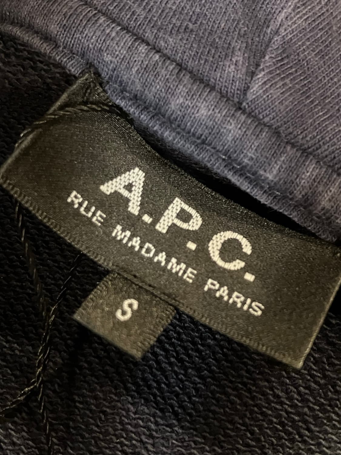 아페쎄 후드티 네이비 S #csz1817  상품이미지5