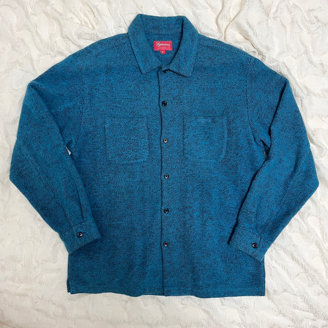 Supreme 슈프림 브러쉬드 플란넬 트윌 셔츠 블루 - 22FW 상품이미지1