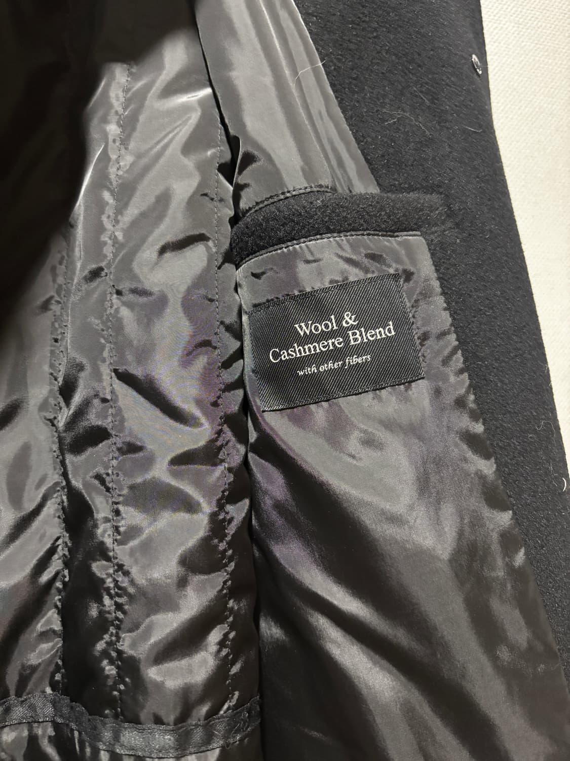 택포/A+급) KIIMUIR 울 캐시미어 블렌드 발마칸 코트 블랙 상품이미지6