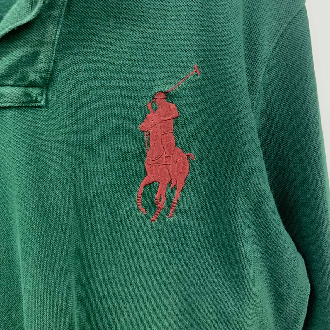 폴로 랄프로렌 빅포니 그린 긴팔 카라티 상품이미지3