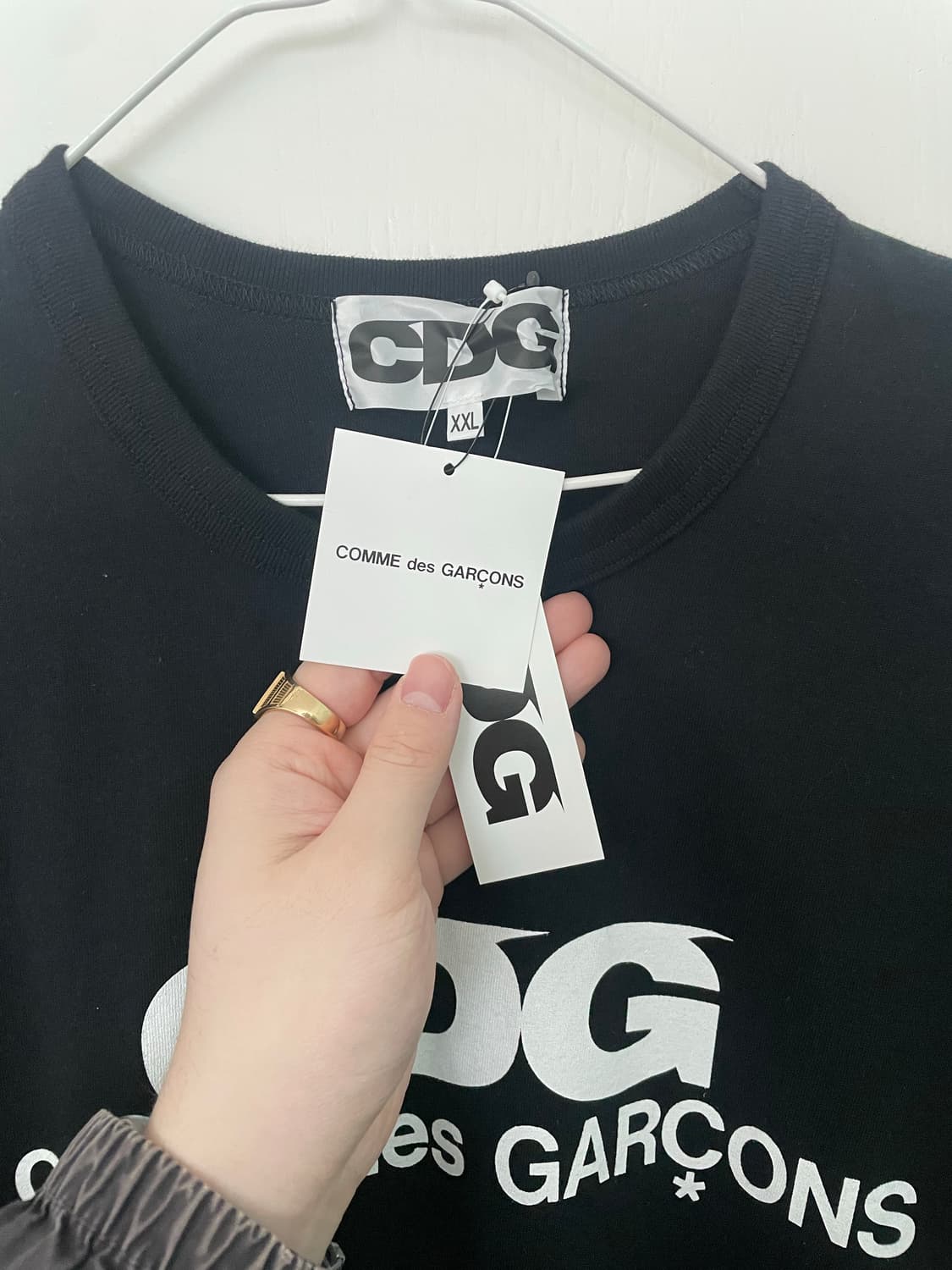 CDG 꼼데가르송 블랙 반팔 XXL 상품이미지4