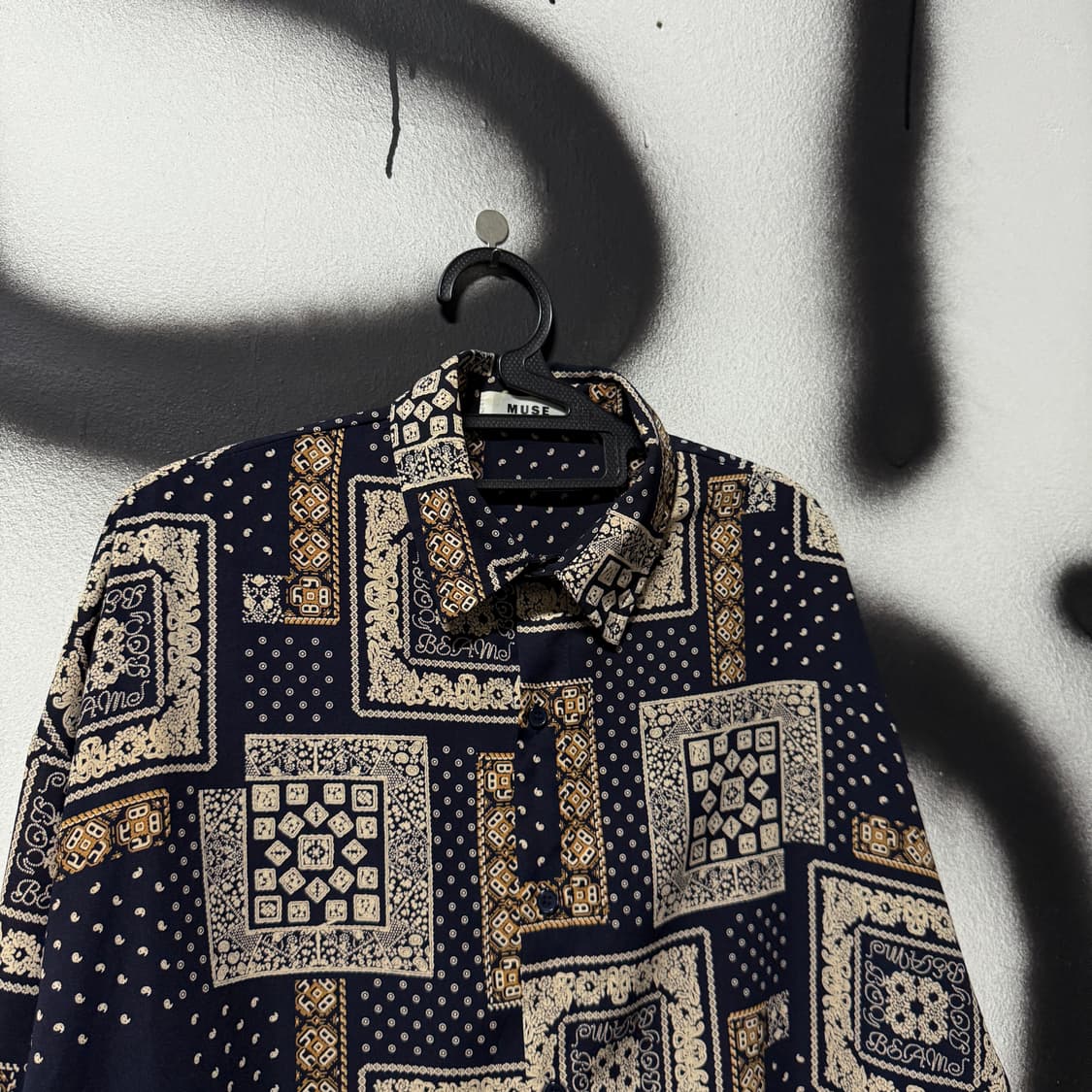 VTG 빈티지 빅사이즈 에스닉 바로크 패턴 긴팔 셔츠 상품이미지3