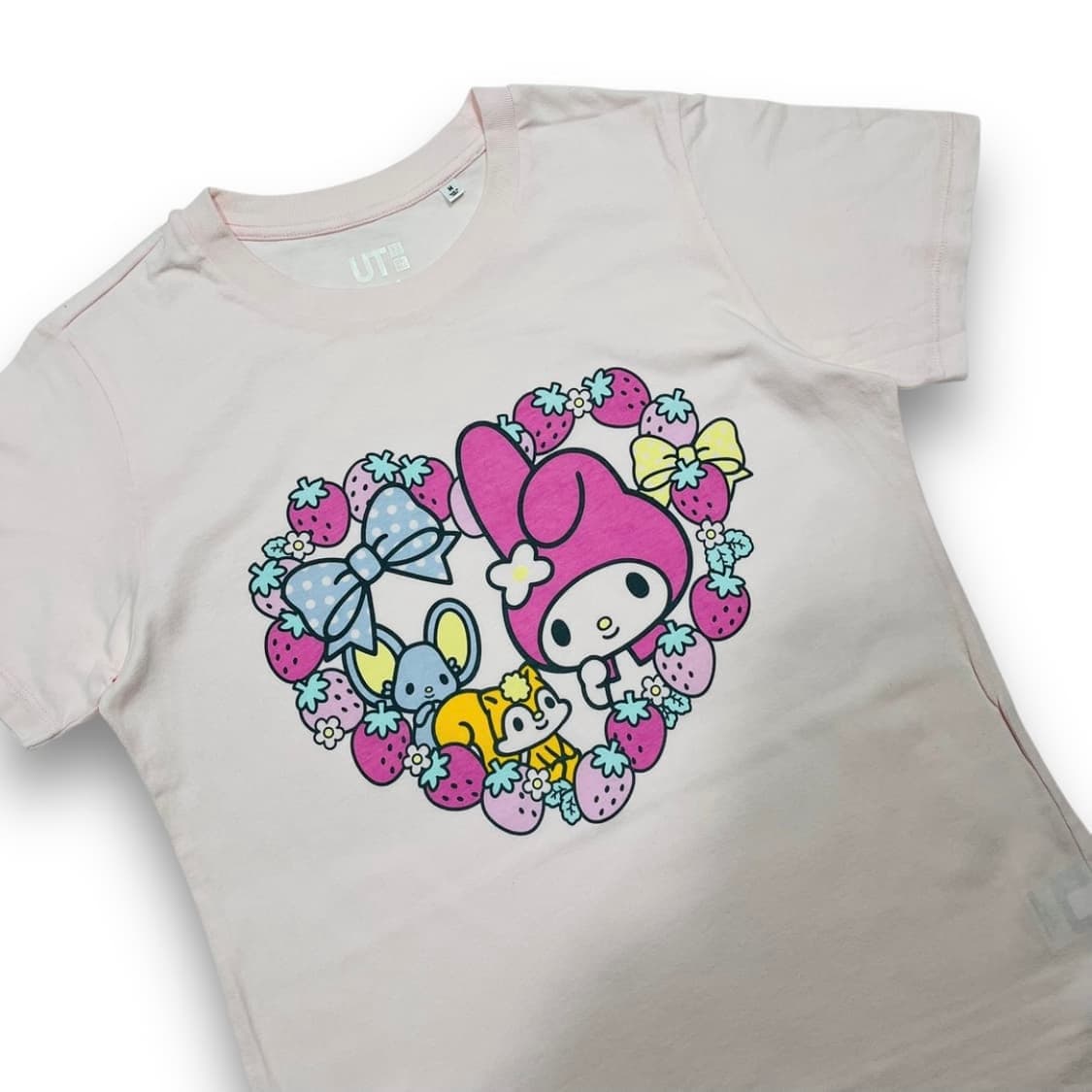 유니클로 마이멜로디 연핑크 키치 반팔 티셔츠 상품이미지2