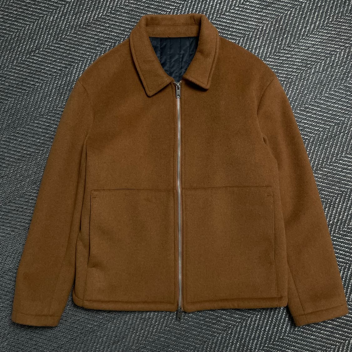 라퍼지스토어 투웨이 울 미니멀 해링턴 자켓y 5085 상품이미지2