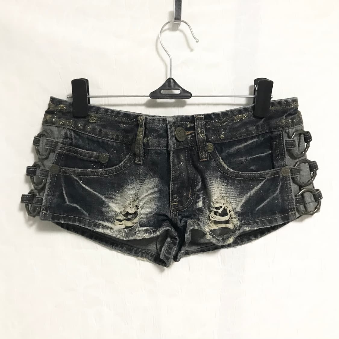 빈티지 갸루 d.i.a깔 글리터 링 숏팬츠 반바지 상품이미지1