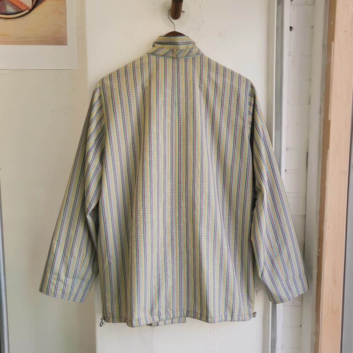 kaoryinu 레인보우체크 하이넥 자켓 상품이미지7