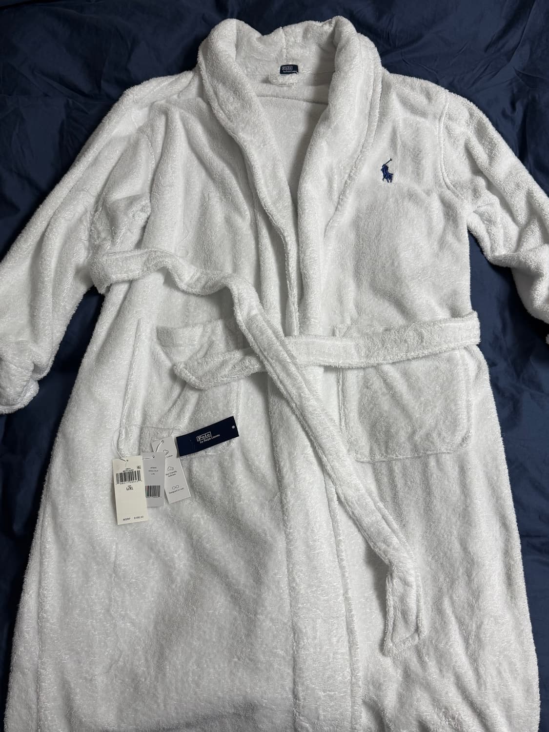 (L/XL) 폴로 랄프로렌 코코아 베어 코튼 목욕 샤워 가운 상품이미지1