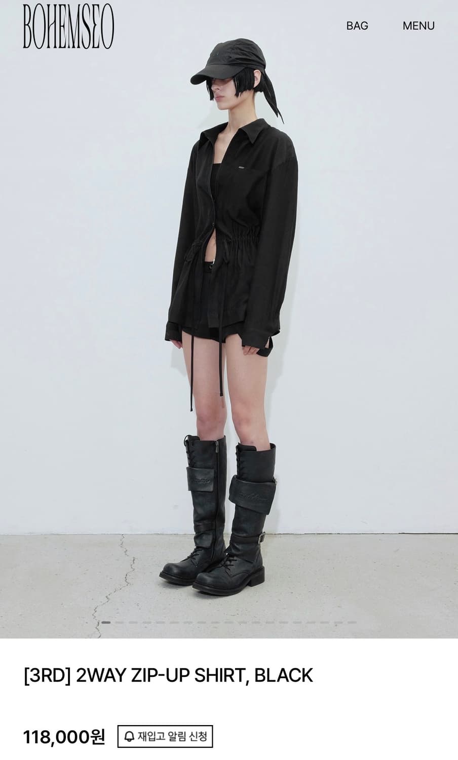 보헴서 투웨이 집업 셔츠 상품이미지1