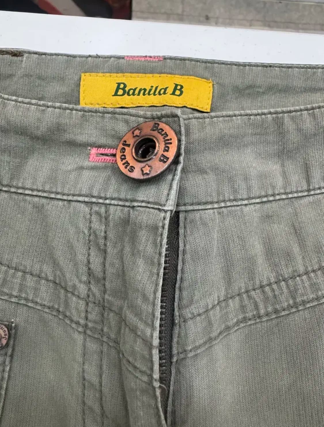 vtg 빈티지 와이드 카고 팬츠 (카키) 상품이미지3