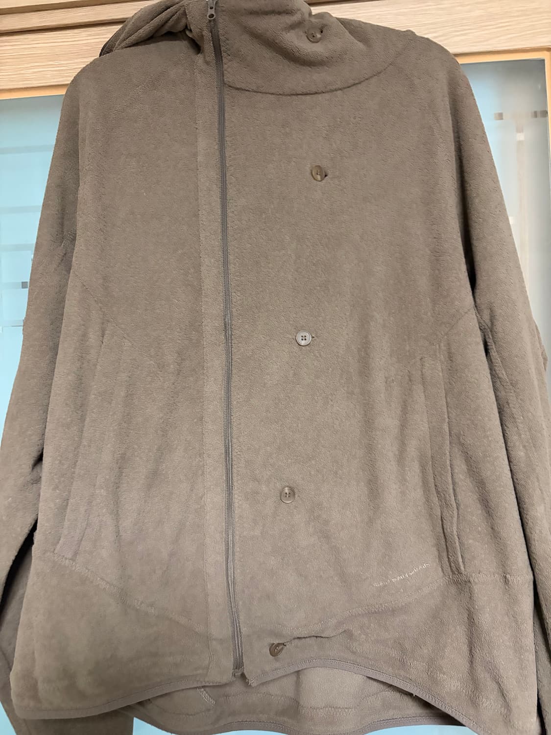 산산기어 버튼 플리스 재킷 브라운 상품이미지1