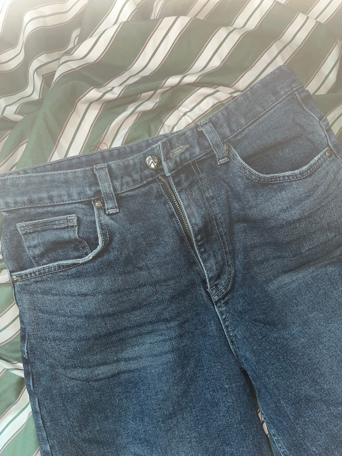 Yeel leey straight wide denim pants blue 상품이미지9