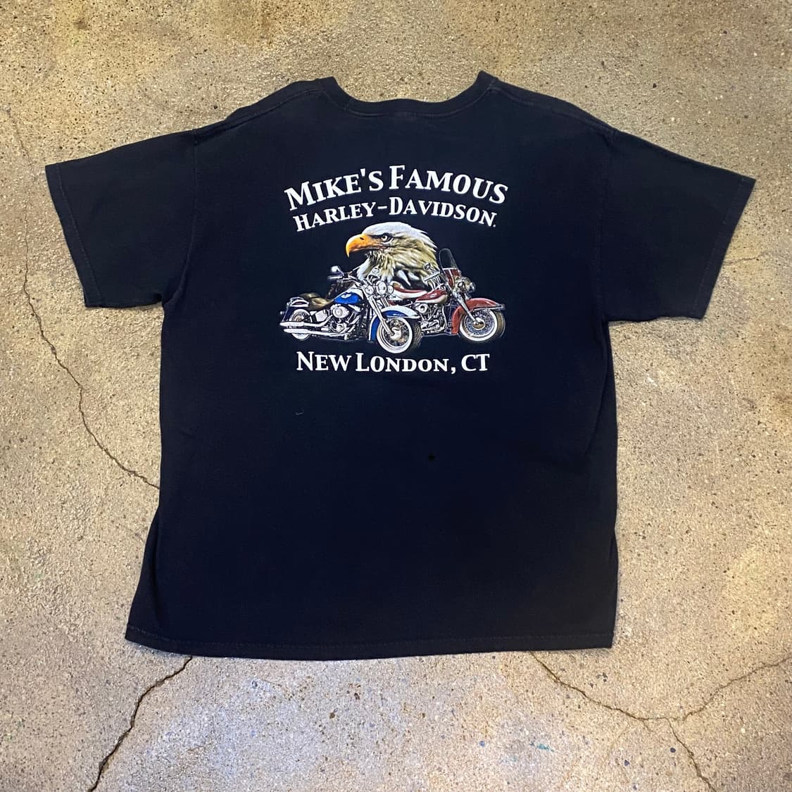미국 빈티지 할리데이비슨 해골 스컬 로고 반팔티 상품이미지5