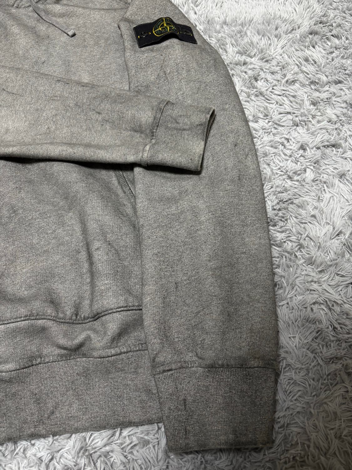 스톤아일랜드 워싱 가먼트다잉 후드티 상품이미지5