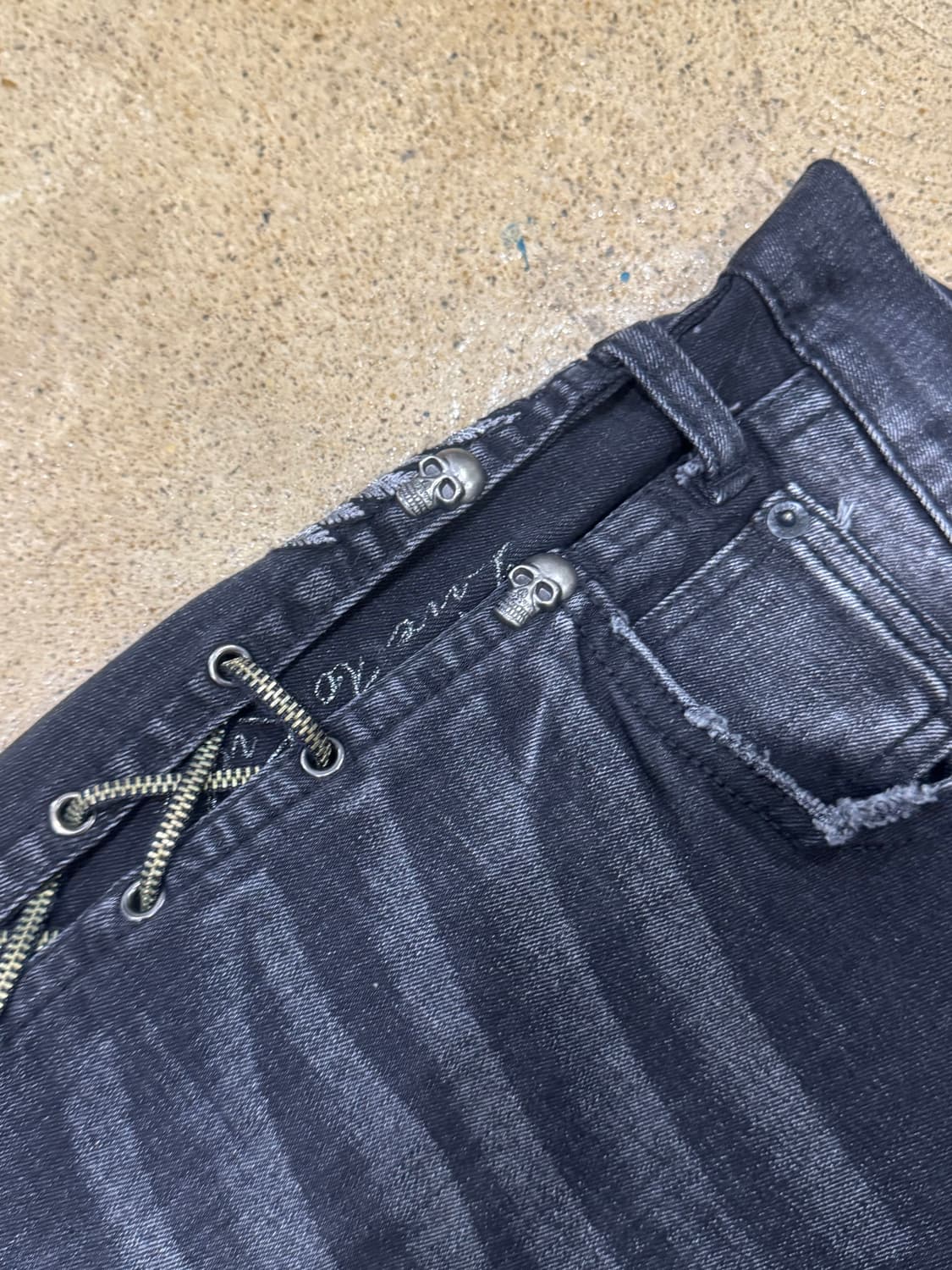 00s Skull Wing Street Fit denim jeans 상품이미지3