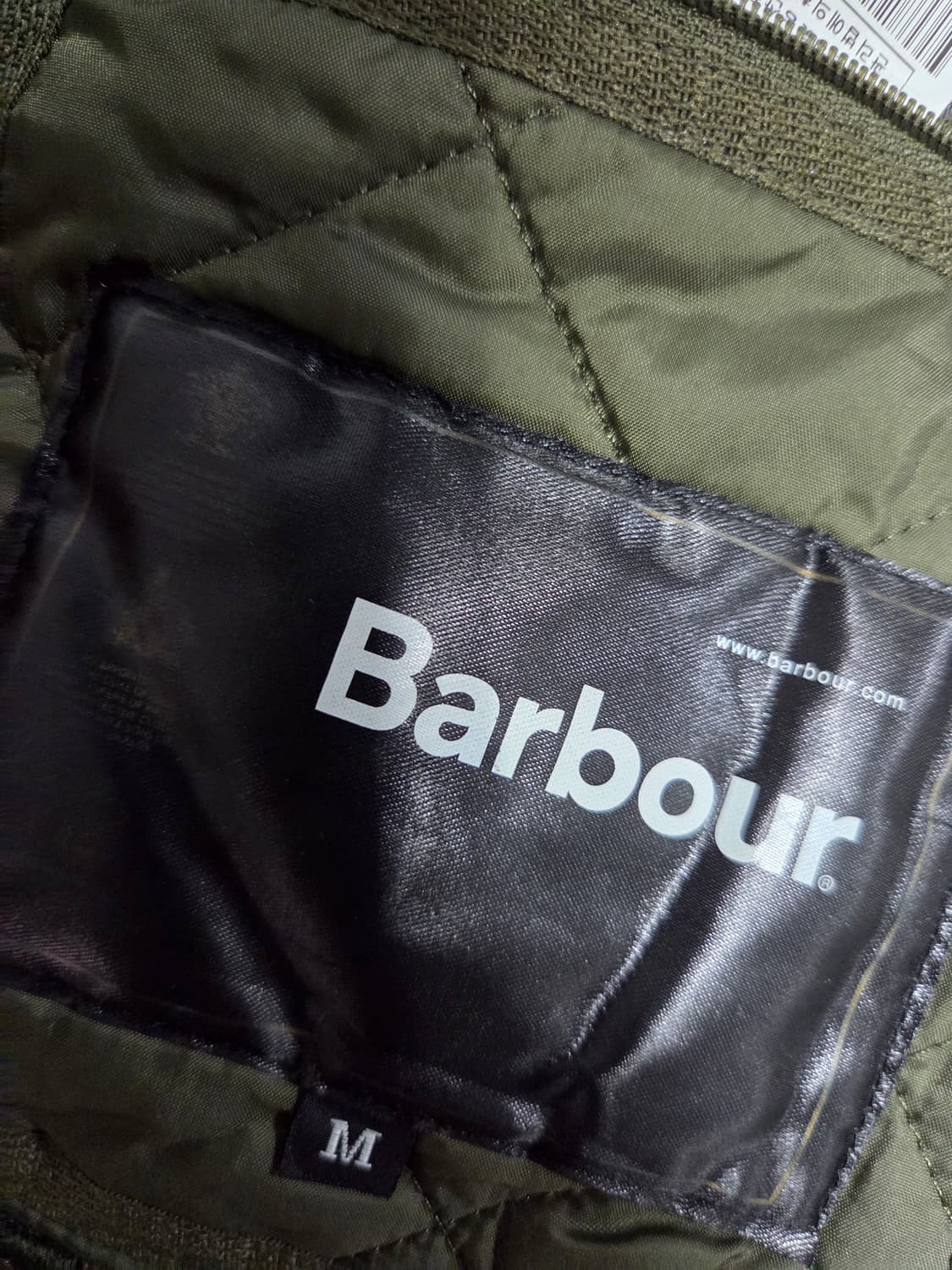 바버 퀼팅 자켓 올리브 상품이미지3