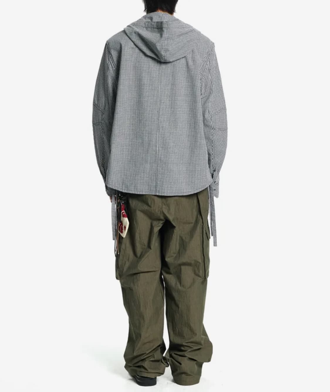 스트링 후드 체크셔츠 vonvat 상품이미지8