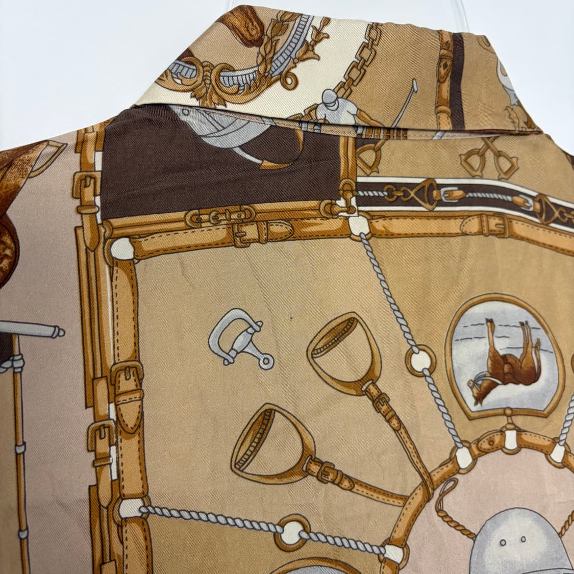 버버리 패턴 실크 셔츠 상품이미지9