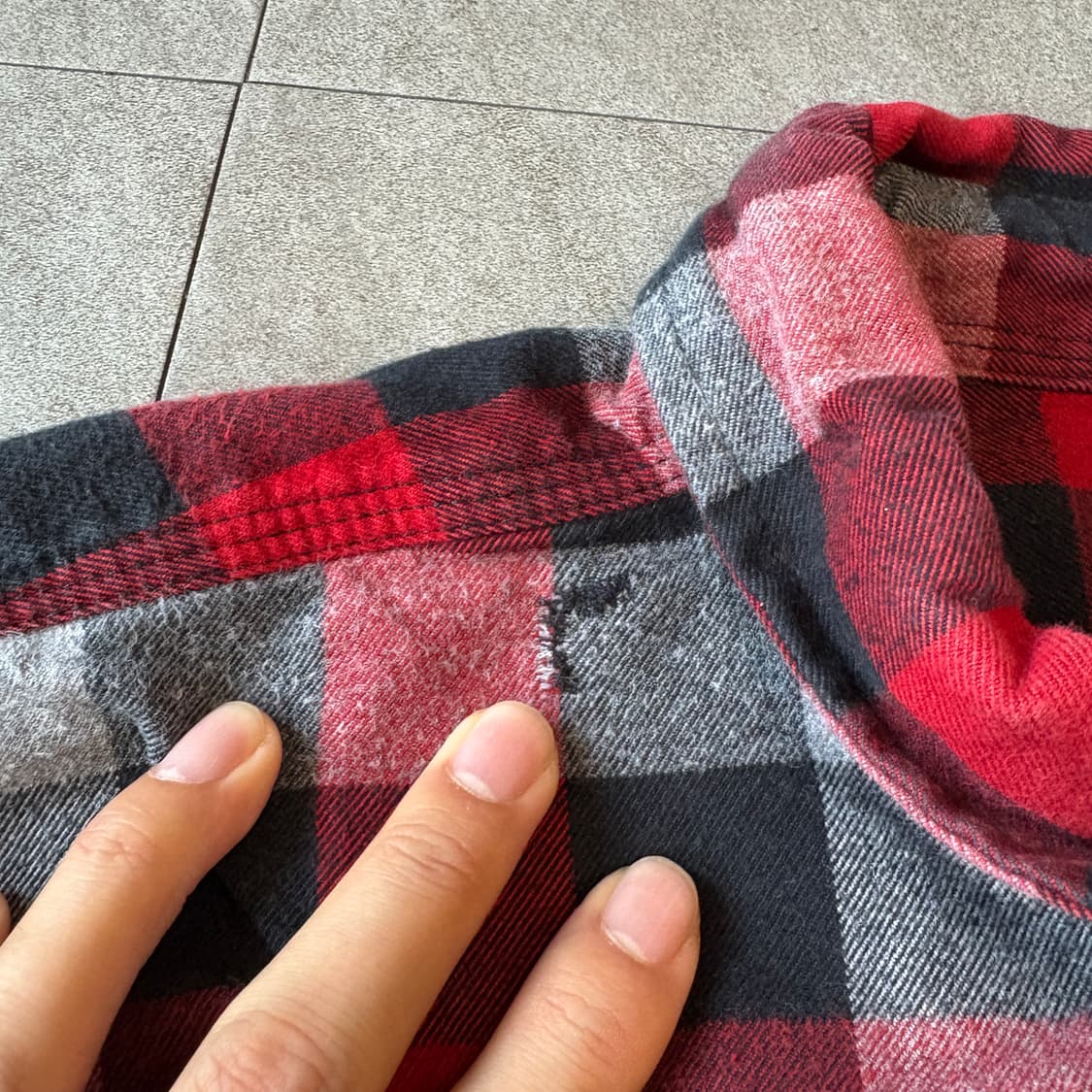 칼하트 오리지널 해비 코튼 체크 긴팔 셔츠  상품이미지7