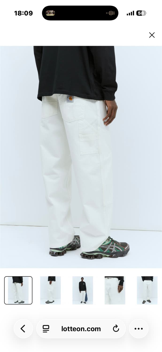 칼하트 더블니 와이드패널 팬츠 L (36정도) 상품이미지1