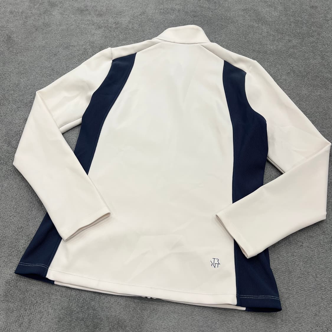 M 다이나핏 화이트 네이비 배색 자켓 상품이미지3