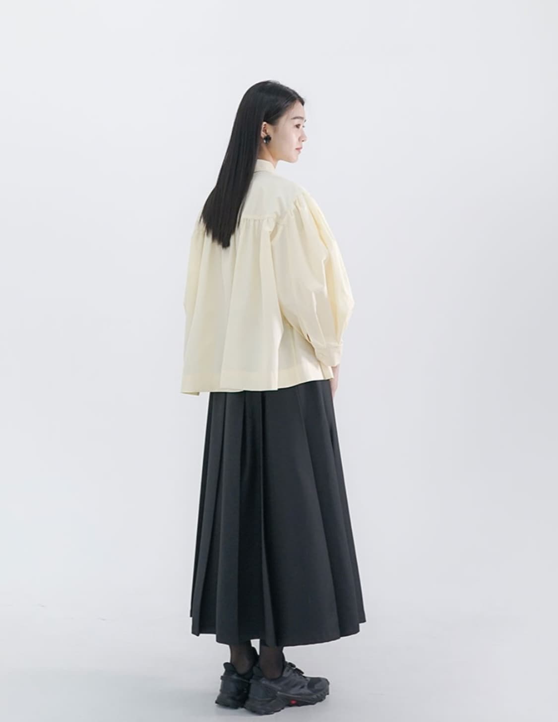 새상품) 유노이아 molly shirt 몰리셔츠 라이트옐로우 상품이미지4