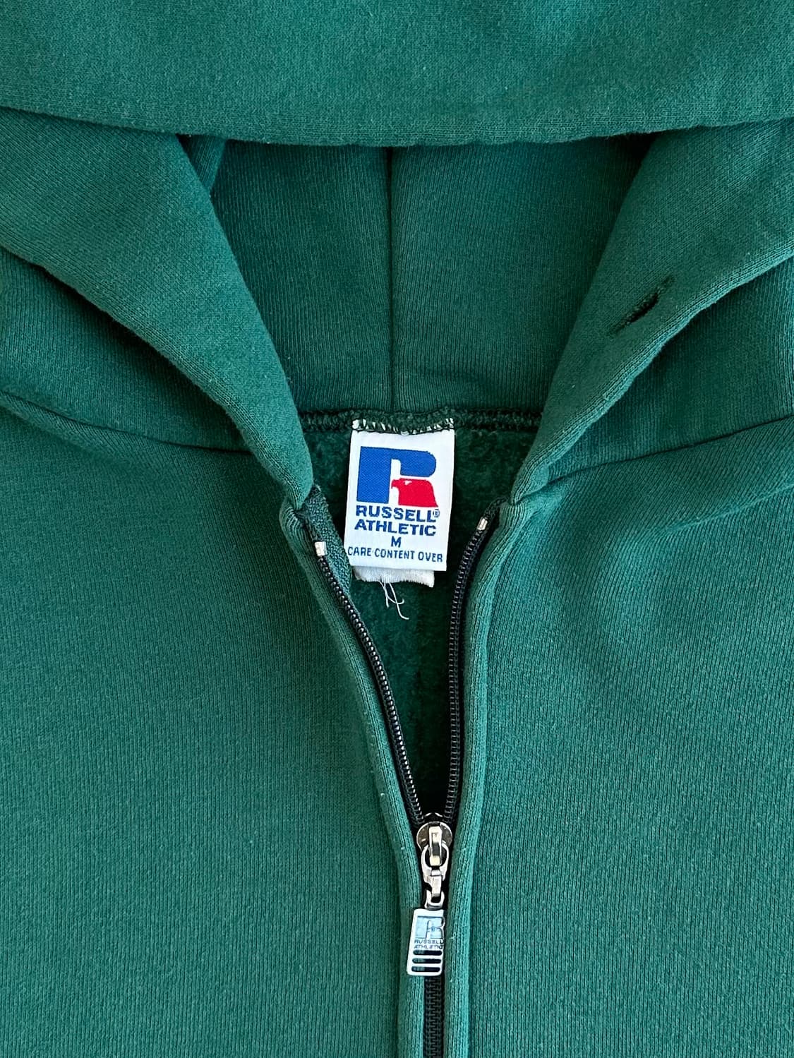 90s 빈티지 러셀 후드집업 그린 M 상품이미지6