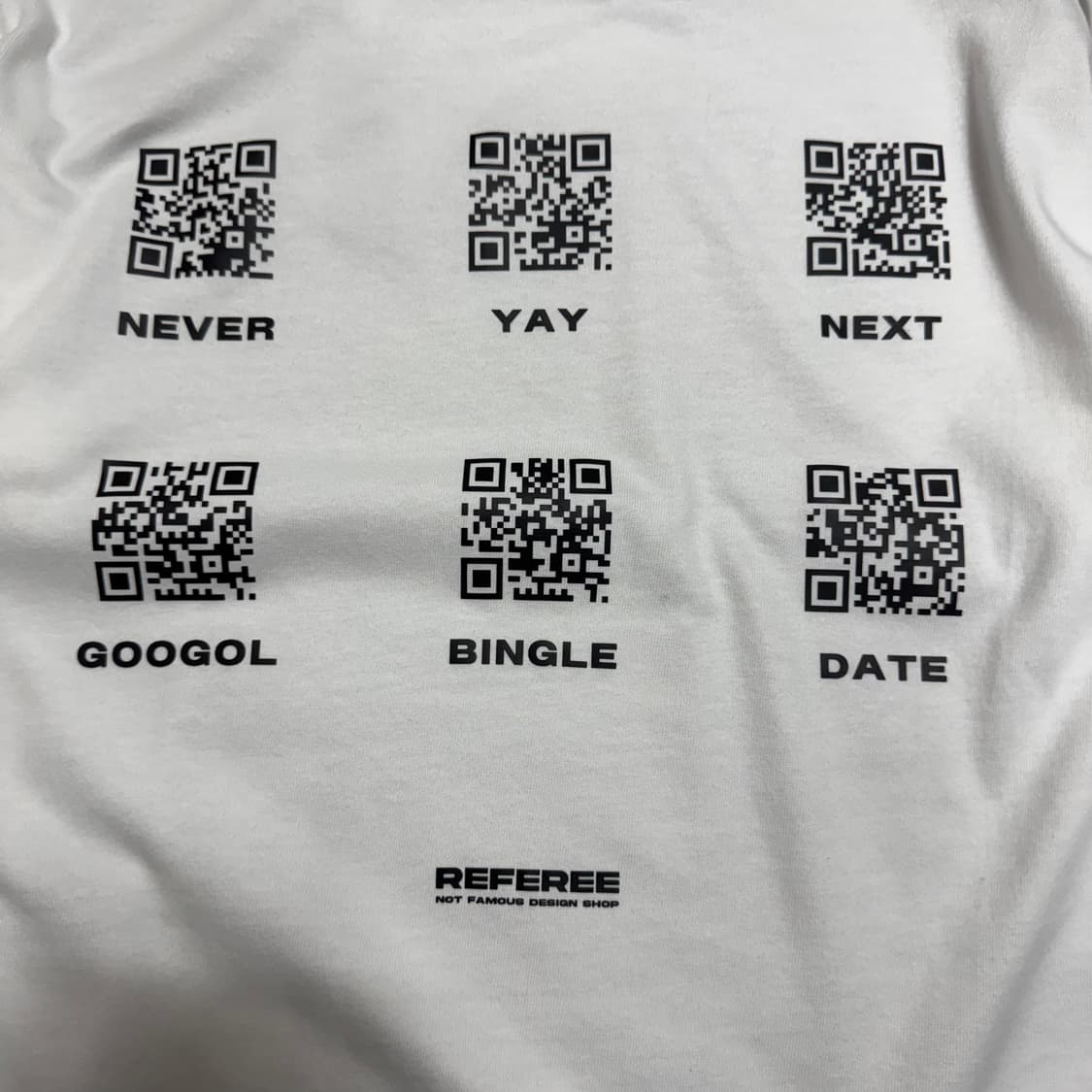 REFEREE SIX QR CORD CREW NECK TEE 상품이미지4