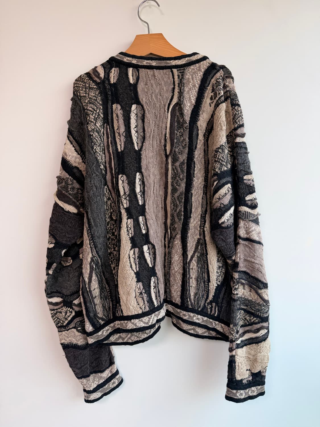 쿠지 coogi 3D 케이블니트 가디건 S 상품이미지7