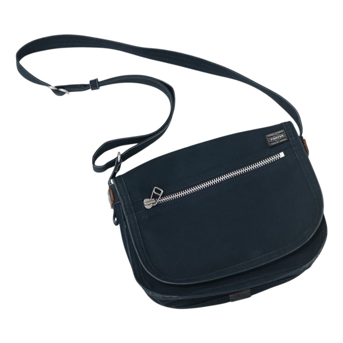 PORTER 포터 가죽 트리밍 네이비 캔버스 메신저백 상품이미지1