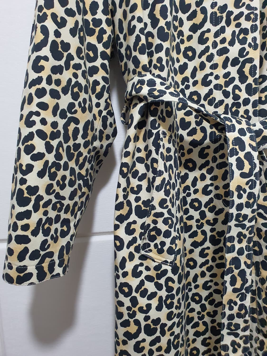 마쥬 MAJE  기욤 레오파드 스트레치 코튼 트렌치 코트 사이즈 36 상품이미지6