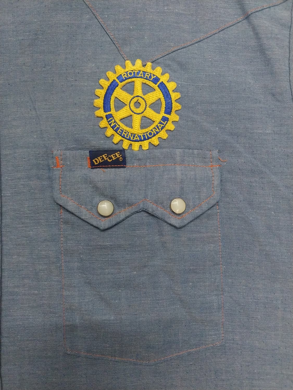 80s DEE CEE USA  데님 셔츠 17 (105-110) 상품이미지3