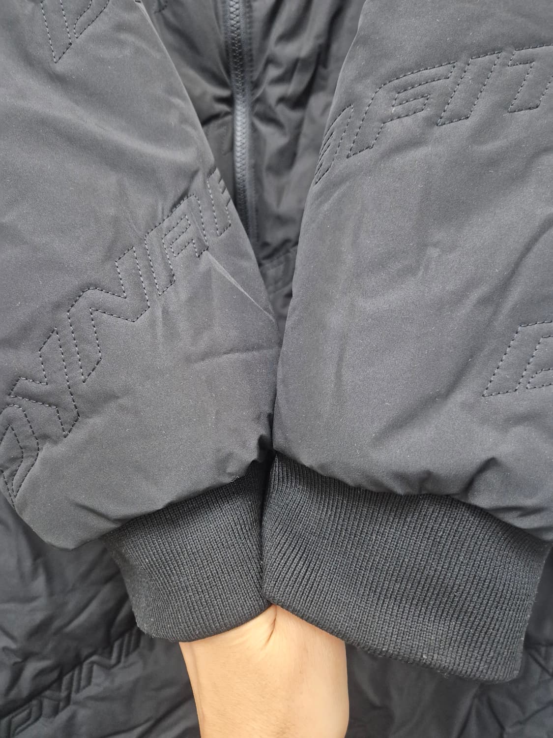 다이나핏 양면 뽀글이 롱패딩 블랙 / 105 상품이미지3