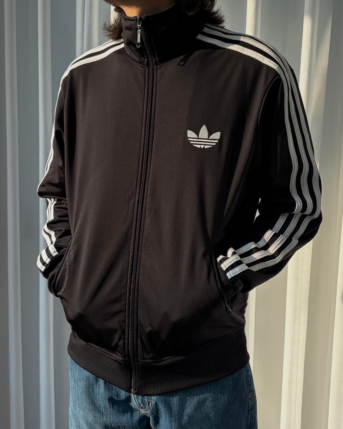 [XL]아디다스 구형 파이어버드 블랙 트랙탑 져지 상품이미지1