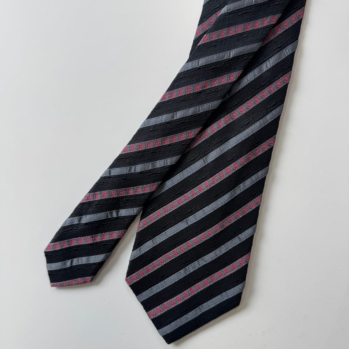 샤넬(CHANEL)모노그램 명품 정품 넥타이 상품이미지2