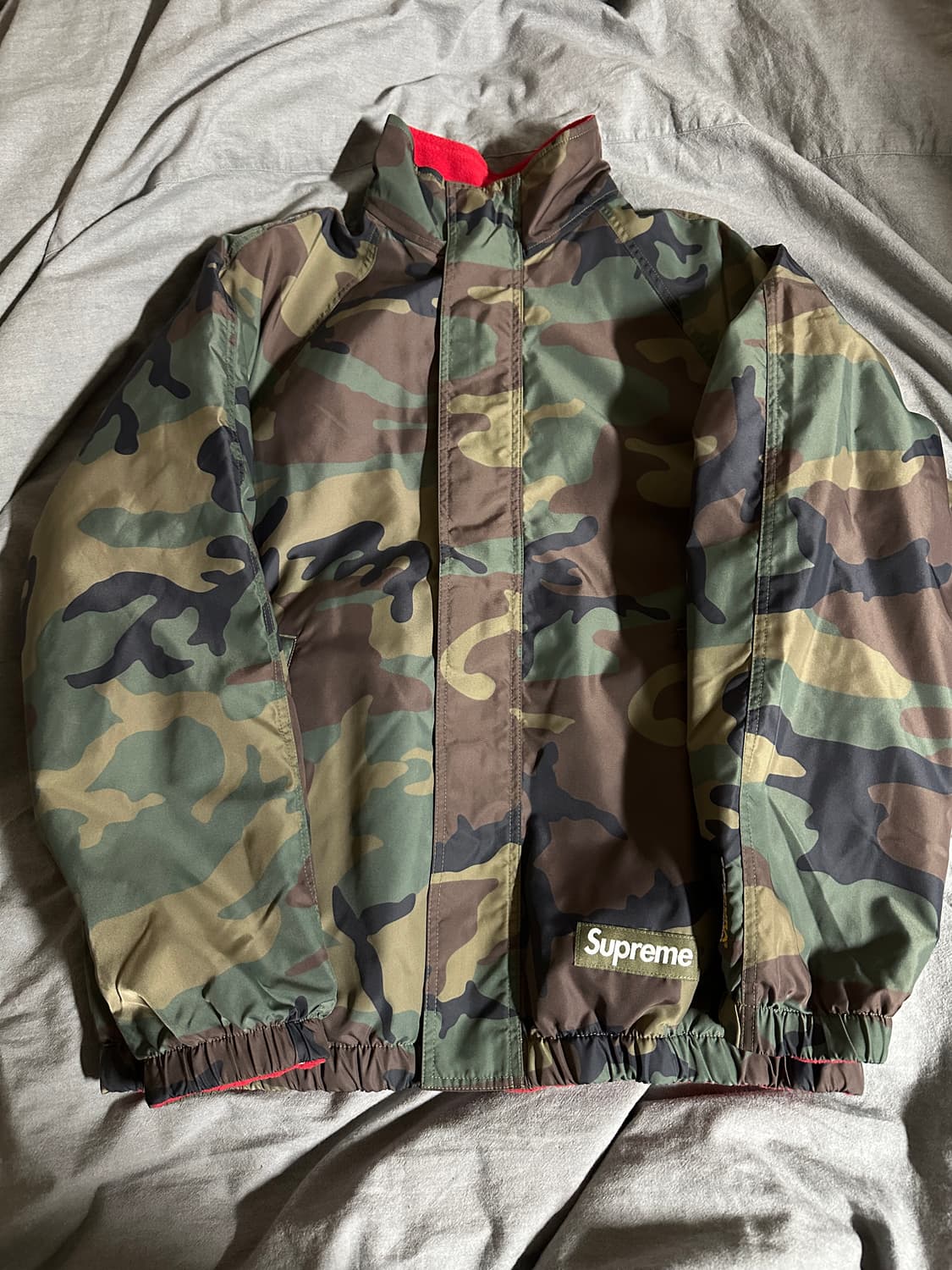 25FW 슈프림 폴라텍 리버시블 트랙자켓 레드 상품이미지1