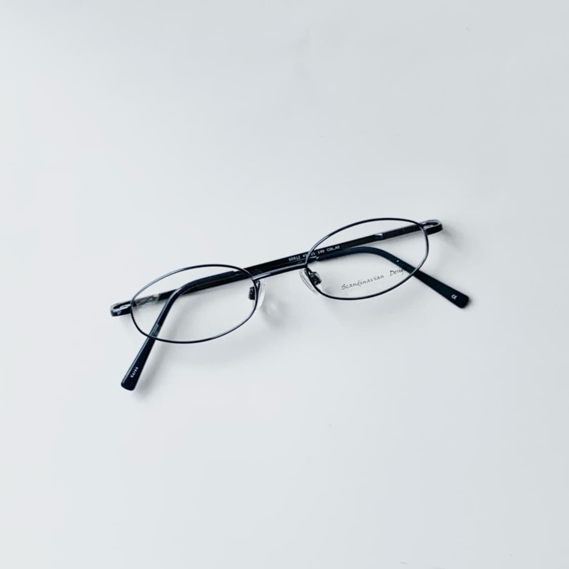 [픽키-692] 딥블루 메탈 오벌 안경 슬림 타원 미니멀 상품이미지5