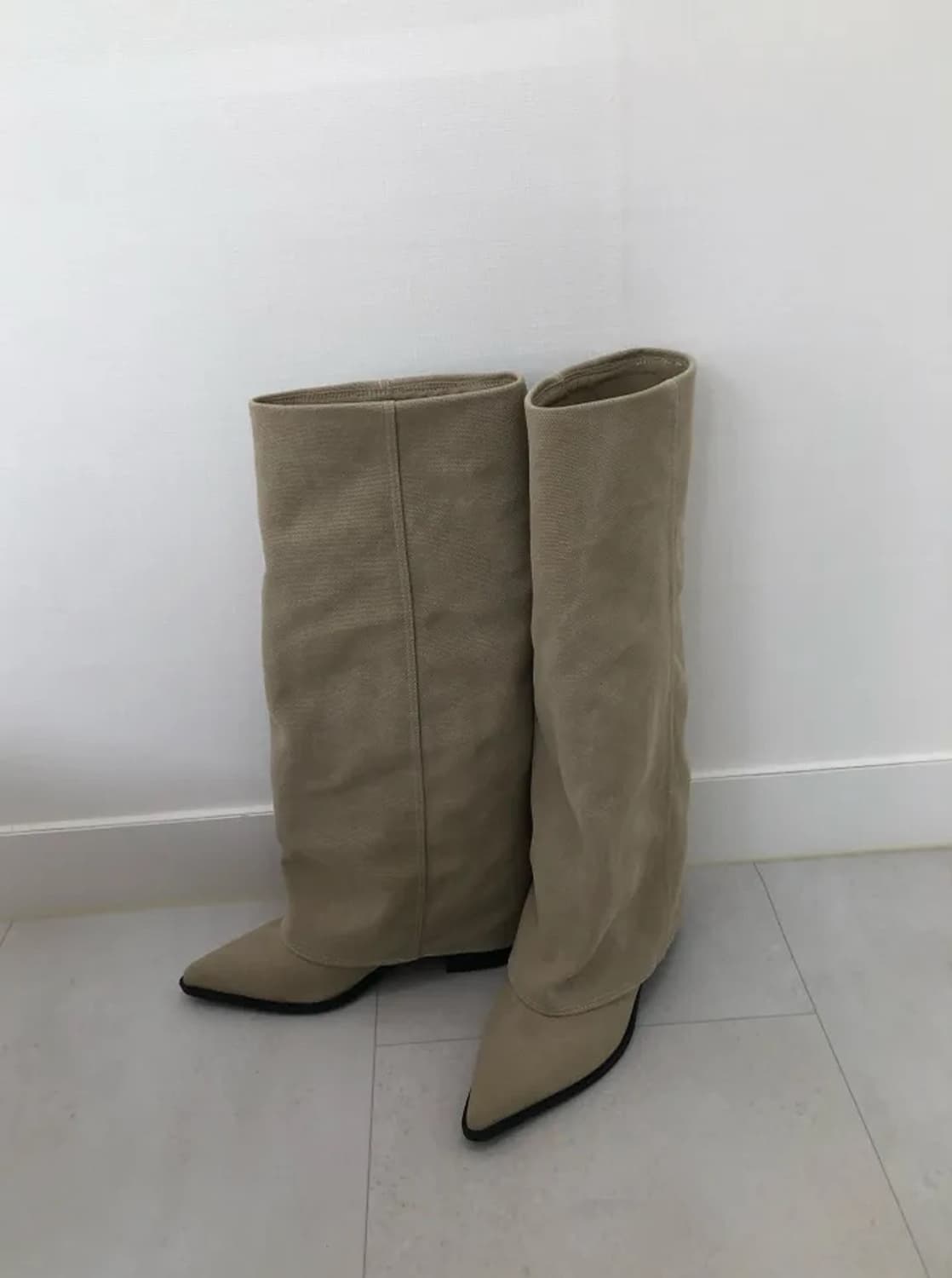 스틸레토 폴딩 롱부츠 230사이즈 상품이미지1