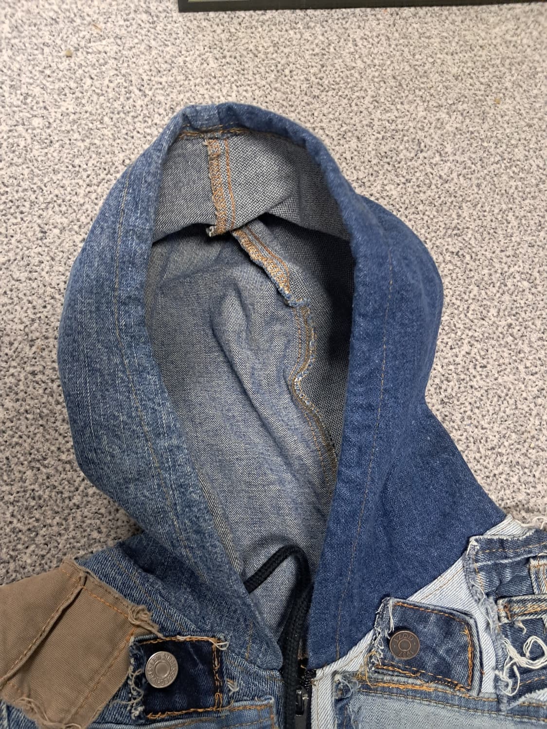 리바이스 데님패치워크 크롭자켓 상품이미지6