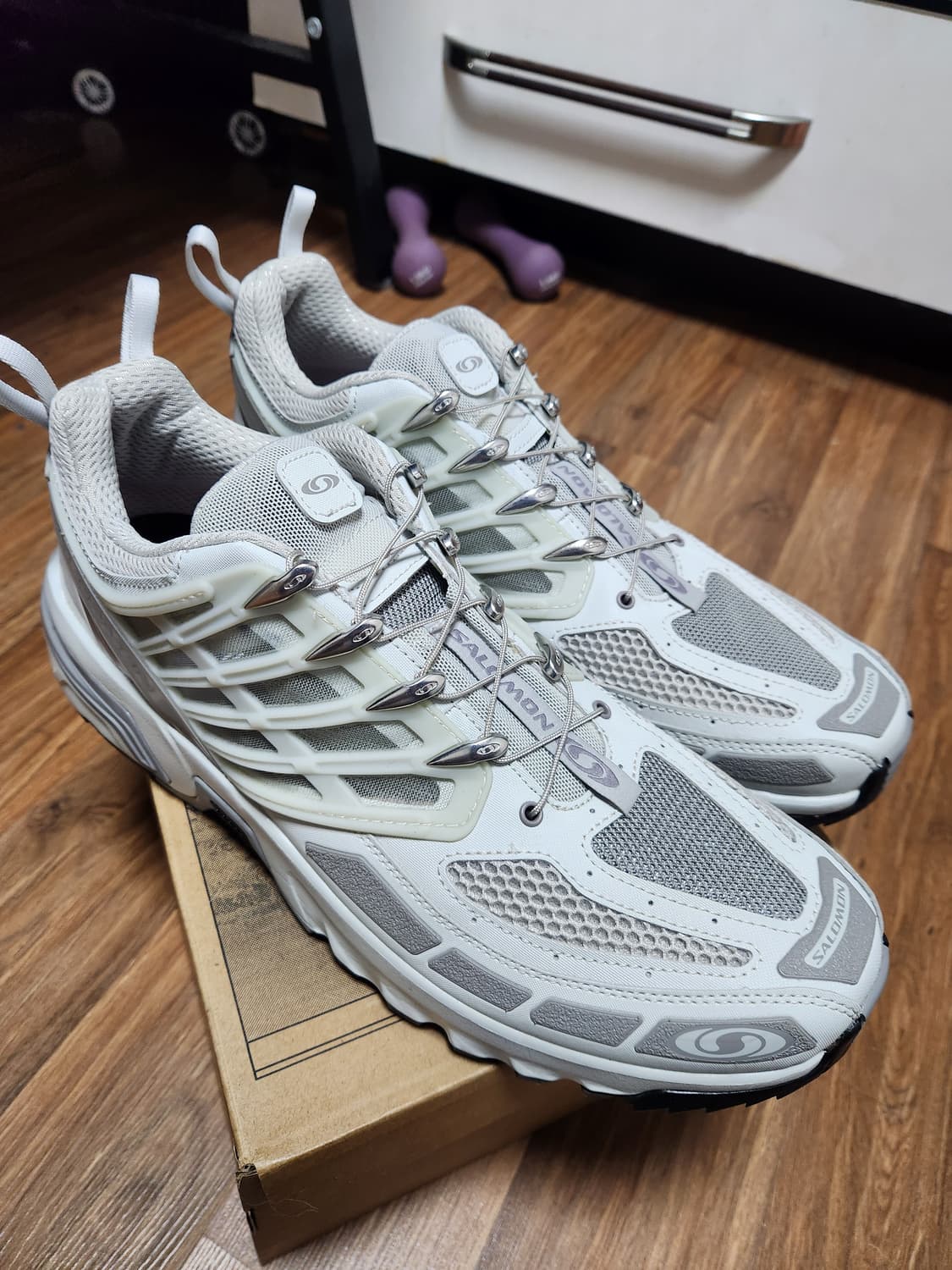 살로몬 acs pro adv 메탈 프로스트 그레이  상품이미지1