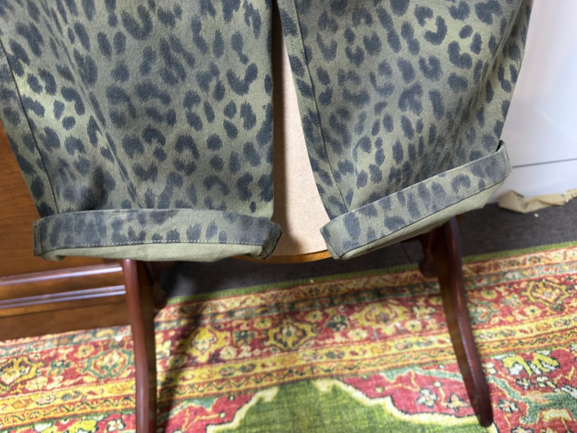 앤더슨벨 레오파드 크로스-오버 와이드 진 32 상품이미지4