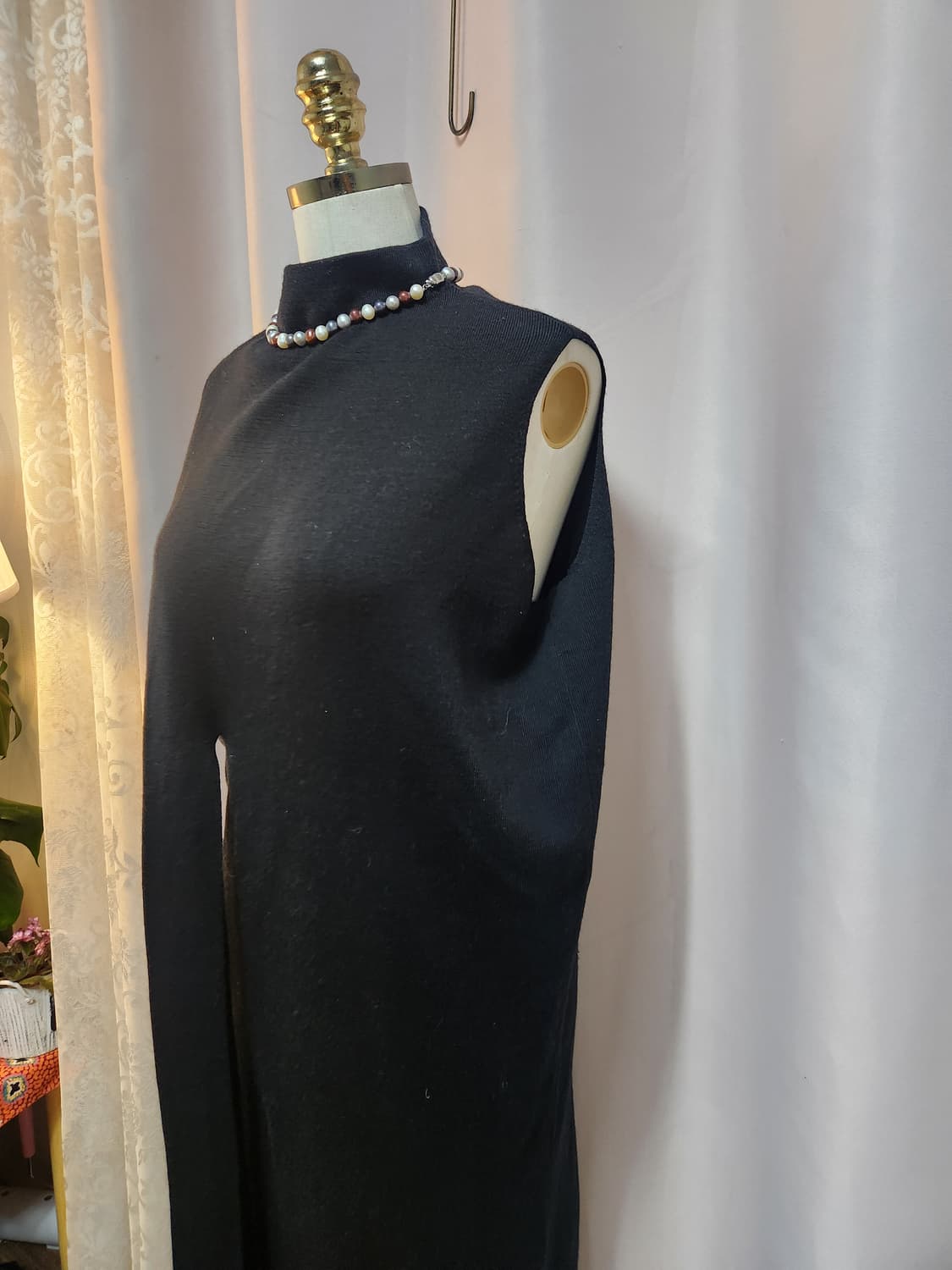 코스 블랙 민소매 롱 원피스 상품이미지2