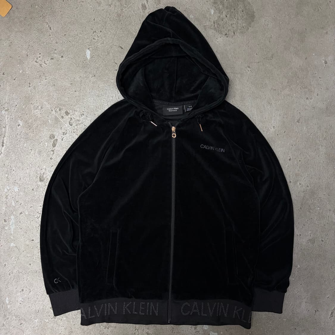 캘빈클라인 벨벳 후드집업[2022] 상품이미지1