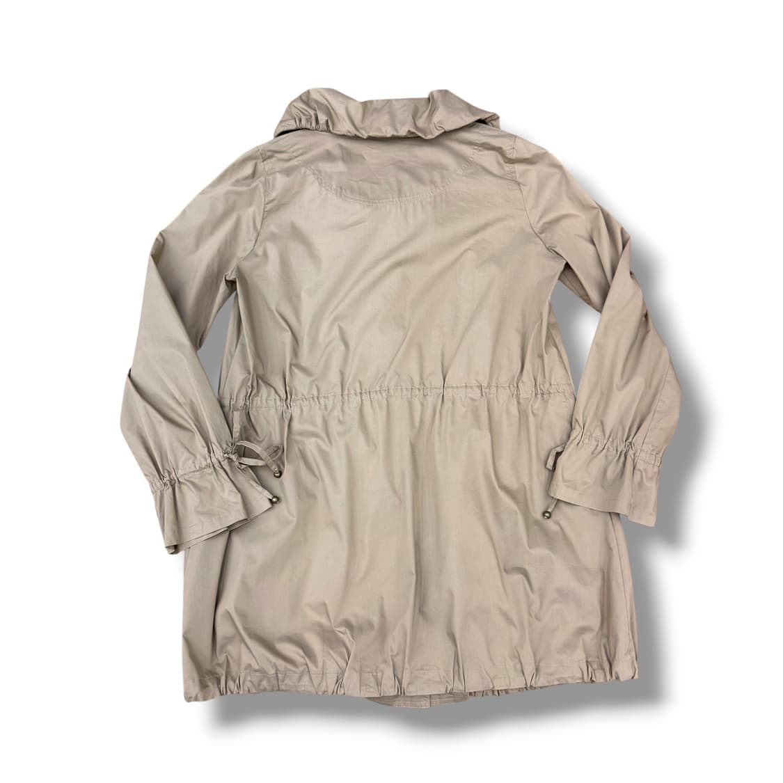 JPN 둥근카라 셔링디테일 베이지브라운 점퍼 자켓 상품이미지2