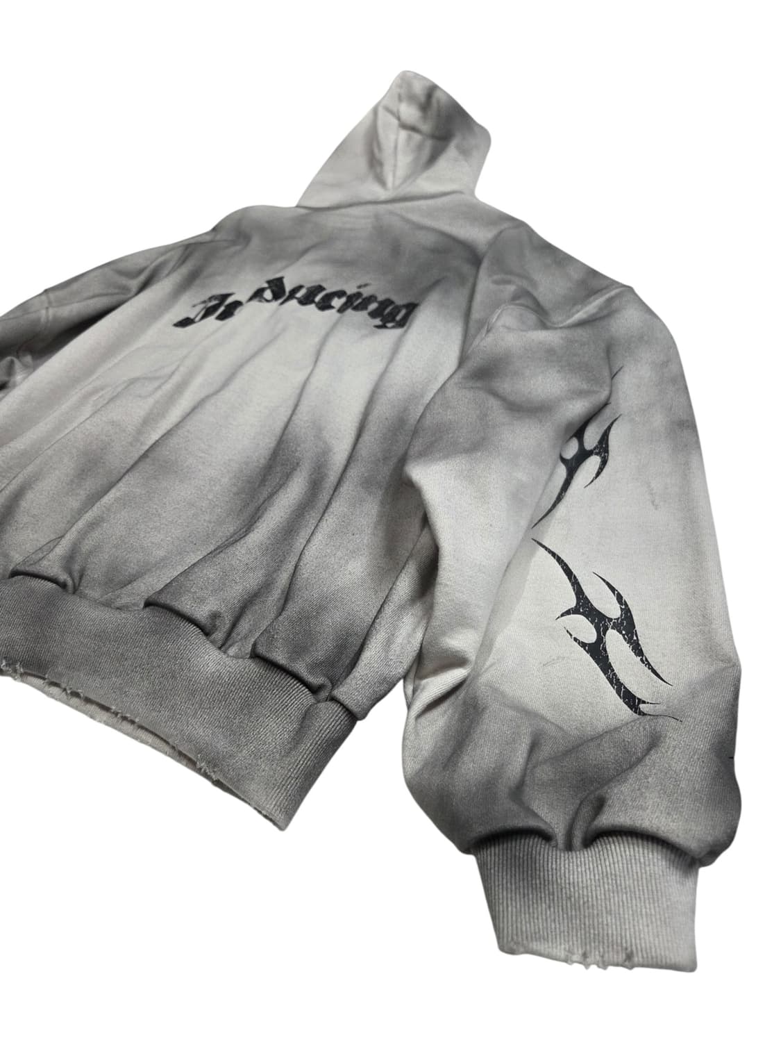 스키즘 인듀싱 라이트그레이 블랙워싱 후드집업 L 상품이미지1