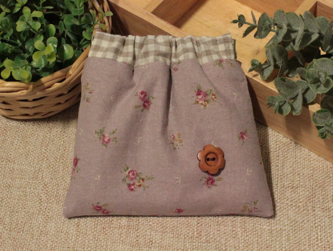 핸드메이드 톤다운 퍼플 바네 파우치 상품이미지10