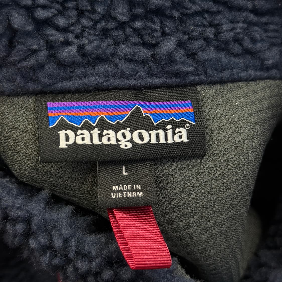 파타고니아 클래식 레트로X 후리스 자켓 뉴 네이비 왁스 레드 L 상품이미지5