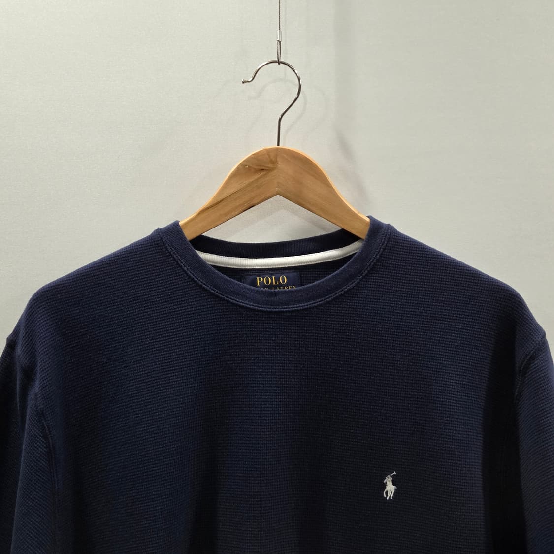 폴로랄프로렌 와플 반팔티 네이비 XL 상품이미지2
