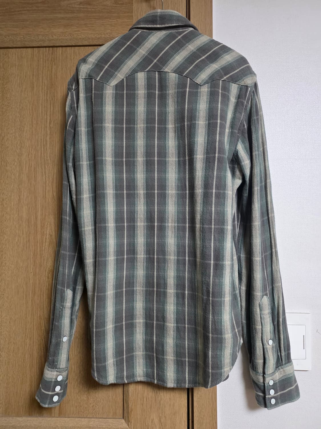 RRL 더블알엘 웨스턴 플래드 체크 셔츠 (S) 상품이미지2