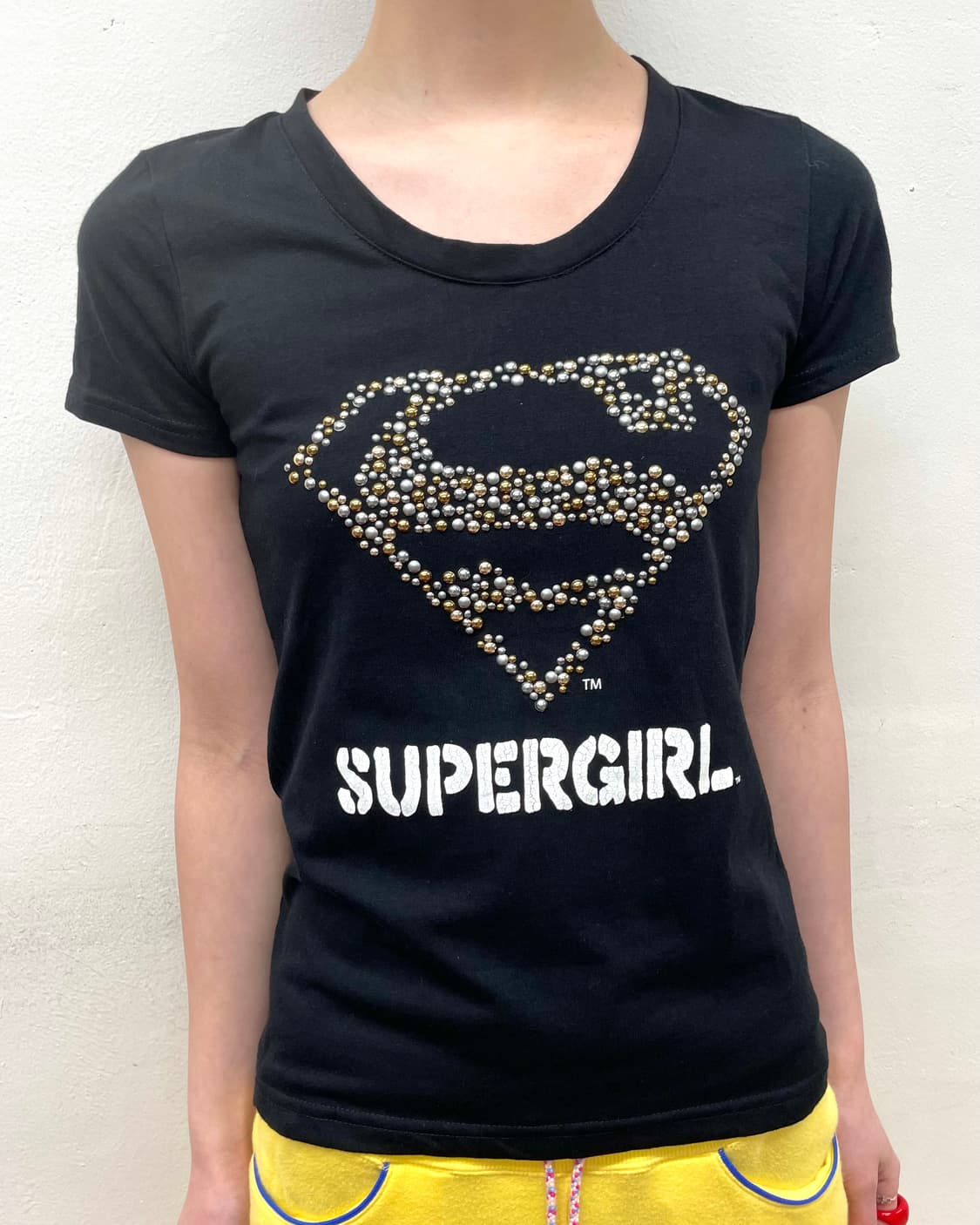 Super Girl Stud Black T-shirt  상품이미지2